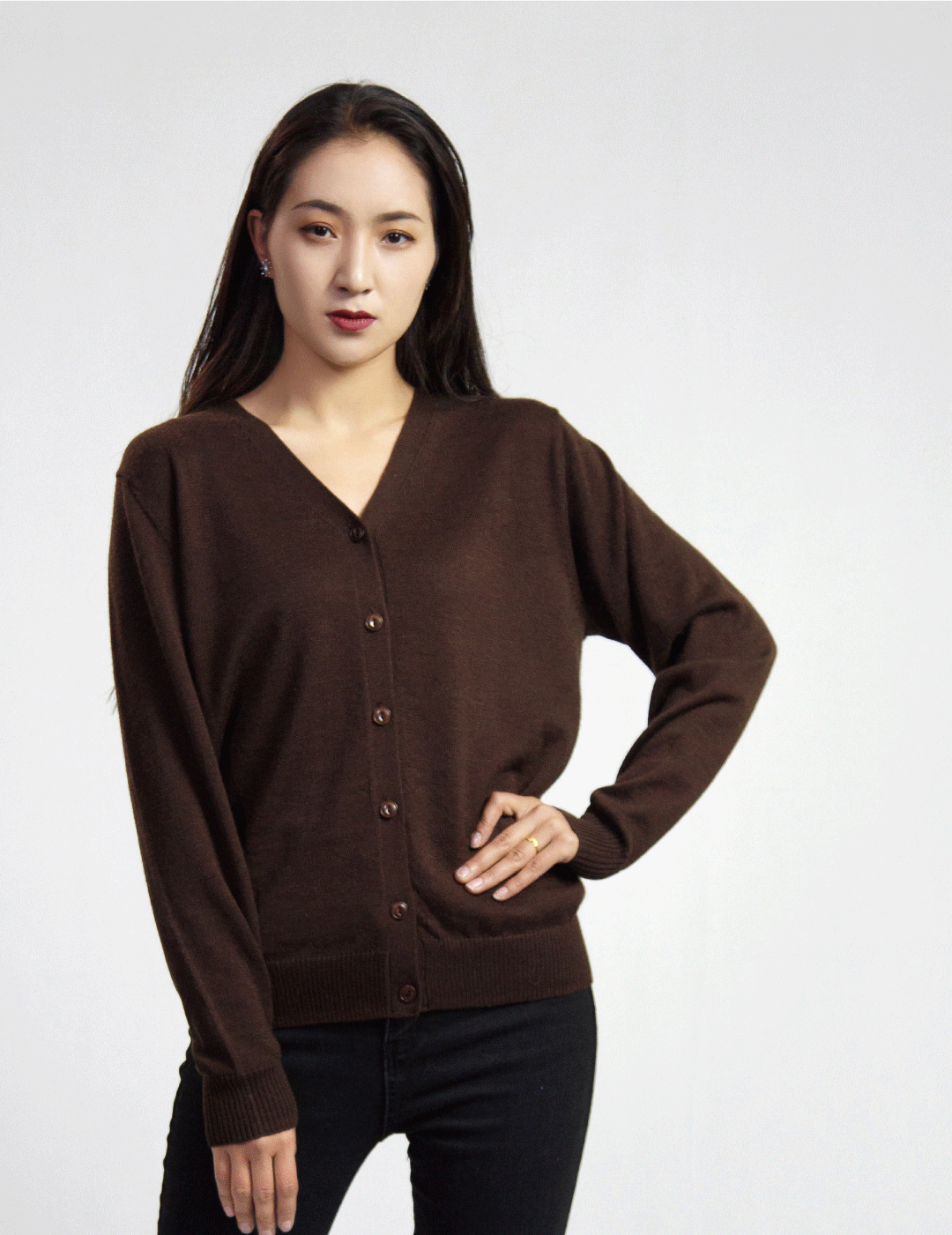 Ladys Bottoned Sweater