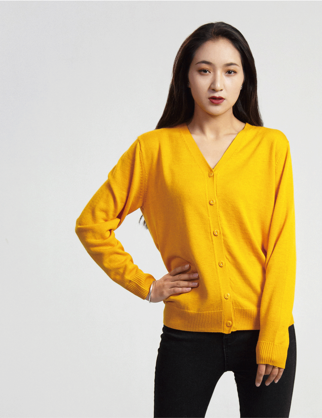 Ladys Bottoned Sweater