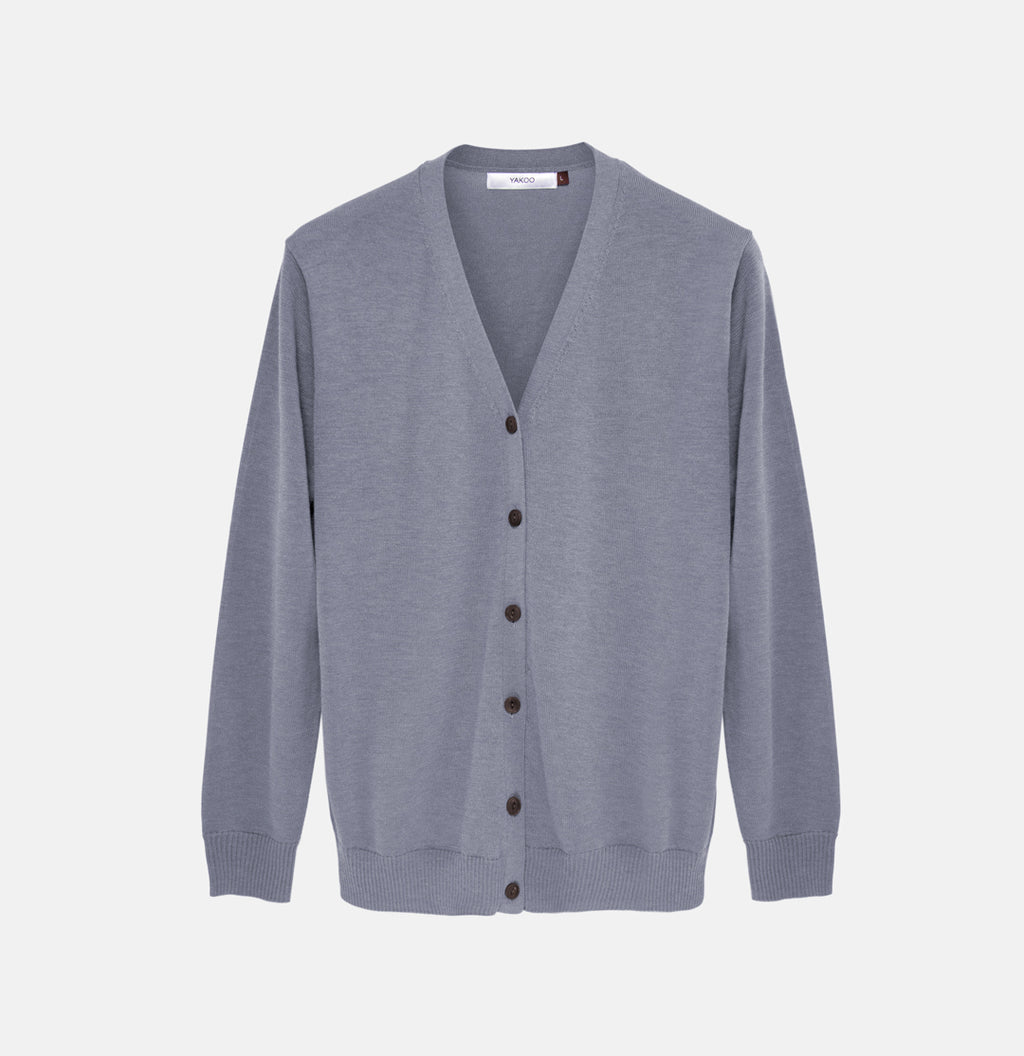 Gents sweater Grey buttoned