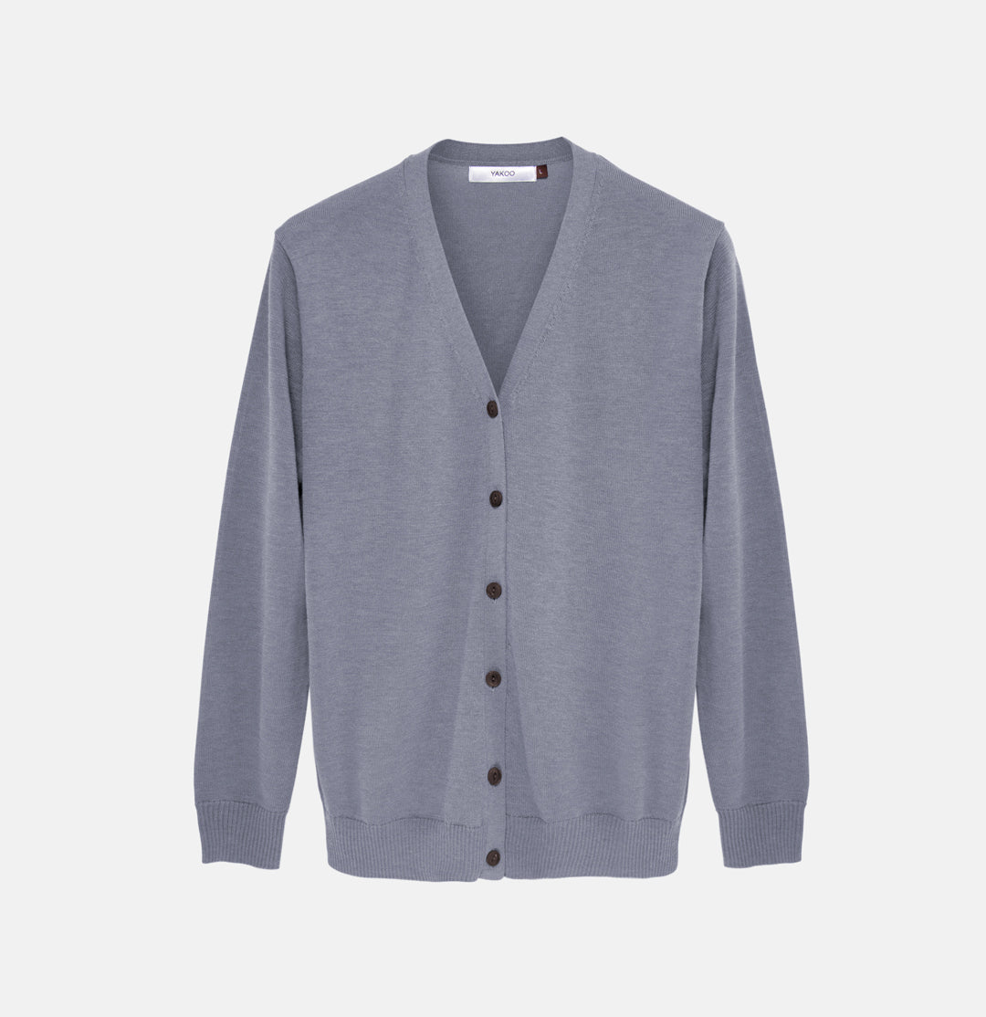 Gents sweater Grey buttoned